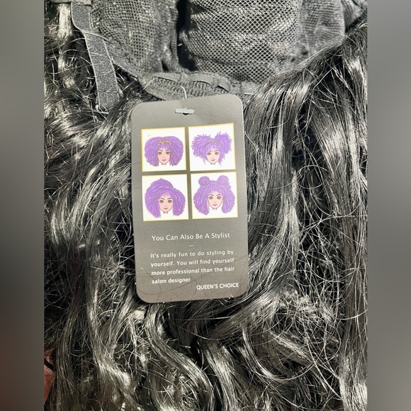 HAIR and Lots of it! 22-25” long when hanging, loose curls, jet black - Picture 7 of 10
